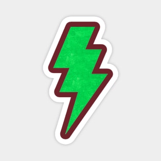 Lightning Bolt Green Magnet