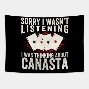 Funny Canasta Game card Tapestry