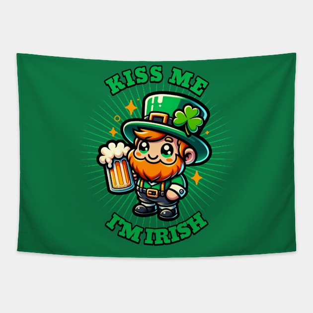 Kiss Me I'm Irish Tapestry by Odetee