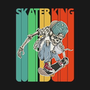 Skaterking skeleton dude. T-Shirt