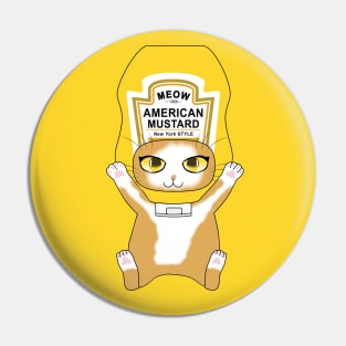 Mustard Cat Pin