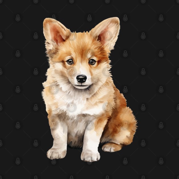 Puppy Icelandic Sheepdog by DavidBriotArt