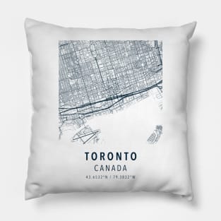 toronto simple map Pillow