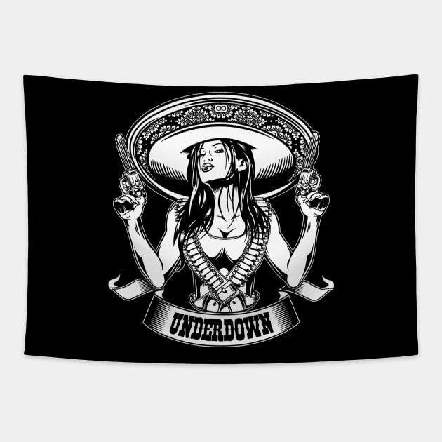 mexicana girl Tapestry by risskid90