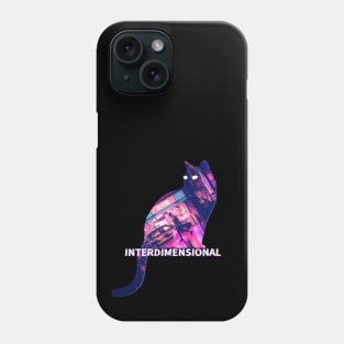 INTERDIMENSIONAL Cat #4 Dark Colors Phone Case