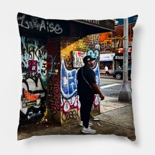 New York City Street Art Graffiti Pillow