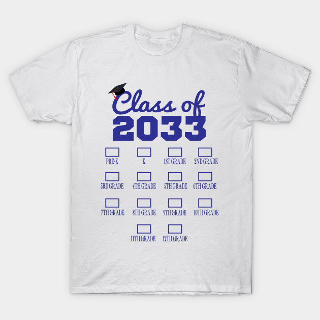Class Of 2033 Grow With Me Shirt With Box For Check Marks Class Of 2033 T Shirt Teepublic
