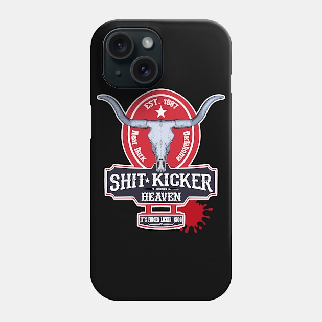 Shit Kicker Heaven (non-distressed) Phone Case by hauntedjack