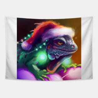 Cute Iguana Drawing Tapestry