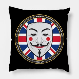 GUNPOWDER TREASON - GUY FAWKES Pillow