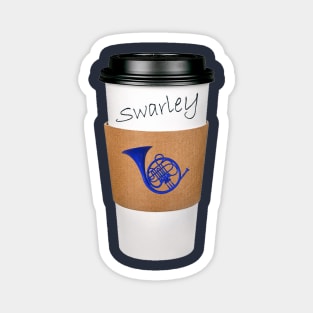 Swarley's Coffee Cup w/ Blue French Horn- How I Met Your Mother Magnet