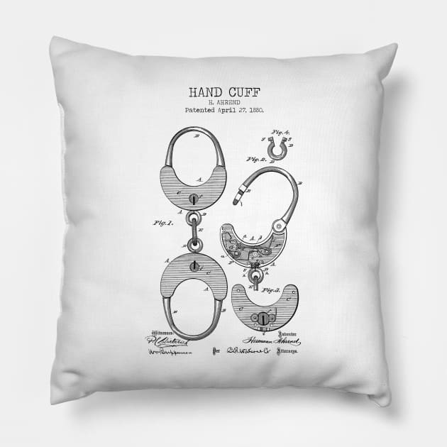 HAND CUFF Pillow by Dennson Creative