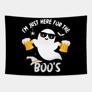 I'm just here for the Boo's... Funny Ghost Halloween Tapestry