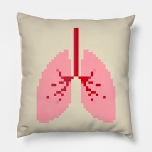 Lungs Pixel Art Pillow