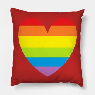 Rainbow hearts to show some love Pillow