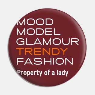 Mood and Model Pin