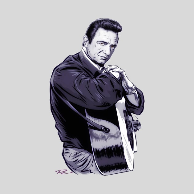 Johnny Cash - An illustration by Paul Cemmick by PLAYDIGITAL2020