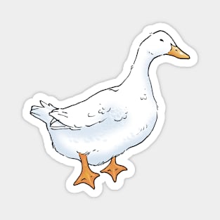 White Pekin Duck Magnet