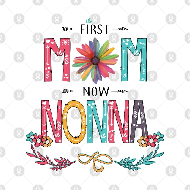 First Mom Now Nonna Wildflowers Happy Mothers Day by KIMIKA