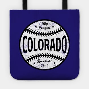 Colorado Retro Big League Baseball - Purple Tote