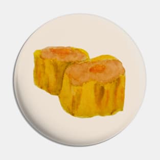 Siu mai dim sum watercolour illustration Pin