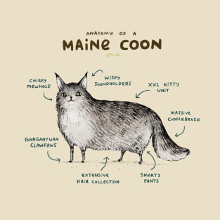 Anatomy of a Maine Coon T-Shirt