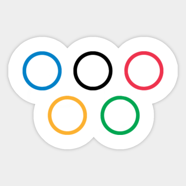 Olympic Rings Social Distancing Olympics Aufkleber Teepublic De