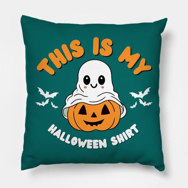 This is My Halloween Shirt Pillow by Teesquares