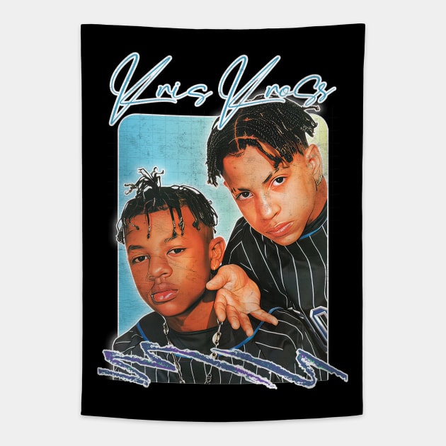 Kris Kross / 90s Aesthetic Fan Art Design Tapestry by DankFutura