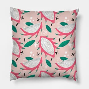 Pink dragon fruit pattern Pillow