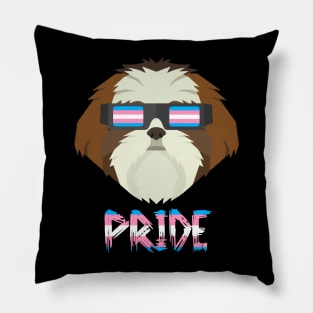 Shih Tzu Transgender Flag Lgbt Pillow