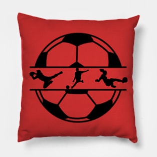 Soccer; soccer ball; soccer fan; soccer supporter; soccer team; women's soccer; soccer player; coach; player; sport; sports; football; football player; football game; team; fan; lover; Pillow