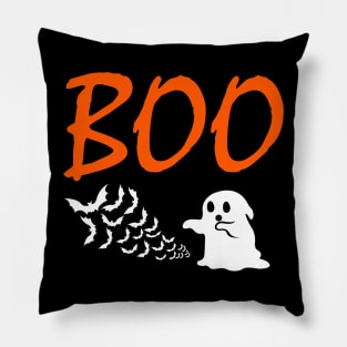 Bats are Scared of Ghosts Too Boo Ghost Halloween Gifts Pillow