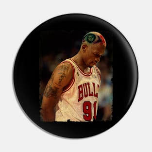 Dennis Rodman - Vintage Design Of Basketball Pin