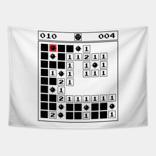 Minesweeper Vintage Gaming 90s Old School Tapestry