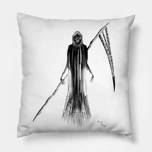 Death Walking Pillow by DougSQ