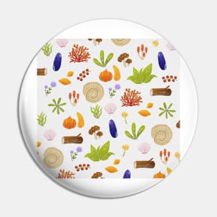 Foliage, Fruit and Fossils Tote Bag Pin