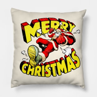 Merry Christmas Badass Santa Pillow