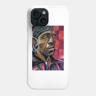 The Wire "Omar Little" watercolor portrait (original) Phone Case