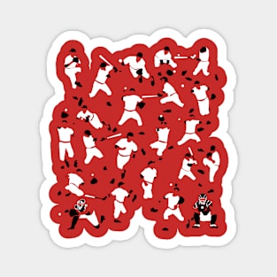 Baseball Characters Red Magnet