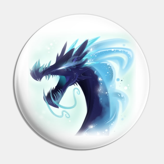 Ice Dragon Pin by pistachiozombie