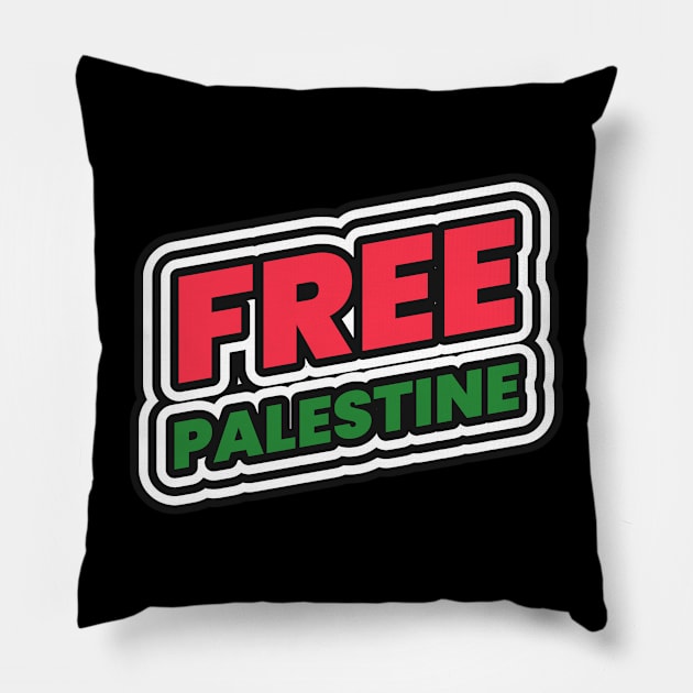 Free Palestine Save Palestine Ceasefire Now Pillow by Tip Top Tee's