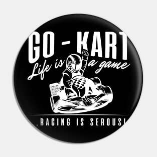 'Vintage Go Kart Racing' Awesome Car Gift Pin