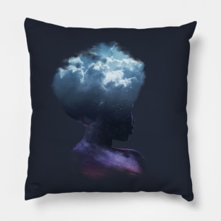 HEAD ON THE CLOUDS Pillow