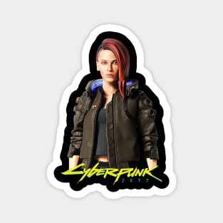 Cyberpunk Girl Magnet