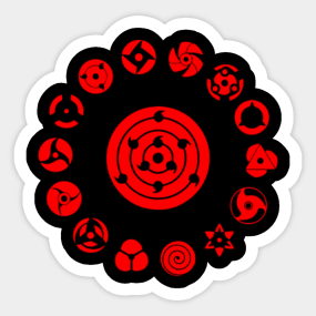 Sharingan Stickers Teepublic