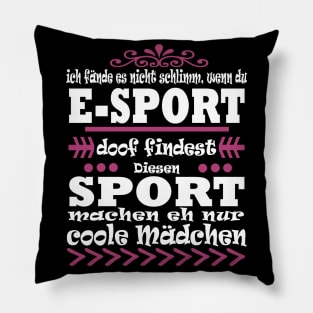 Gaming e-sport Mädchen Frauen Profi Gamerin Pillow