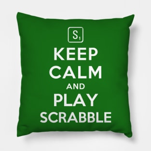 Keep Calm and Play Scrabble Pillow