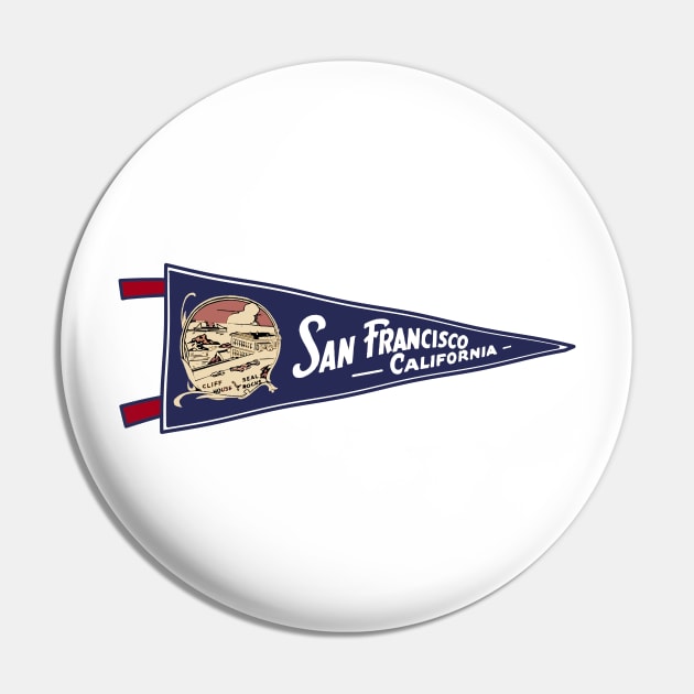 San Francisco Pennant Pin by zsonn