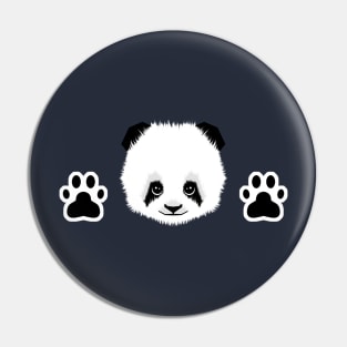 Panda head and foots Pin